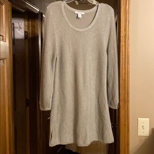 White House Black Market sparkle long sweater XL